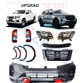 NP300 Navara Frontier 2016+ Uboreshaji hadi 2021 BodyKit